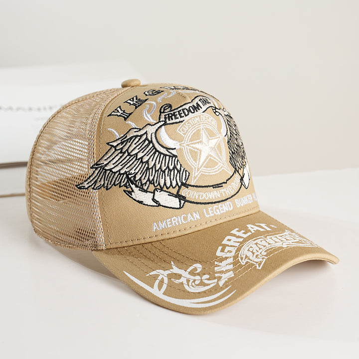 Unisex Trucker Caps med grafisk design og pustende nett Skanto