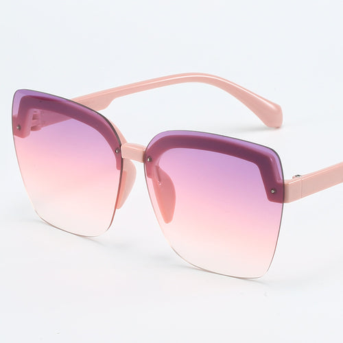 Dame moteriktig Shield-solbrille med moderne, kvadratisk design Skanto