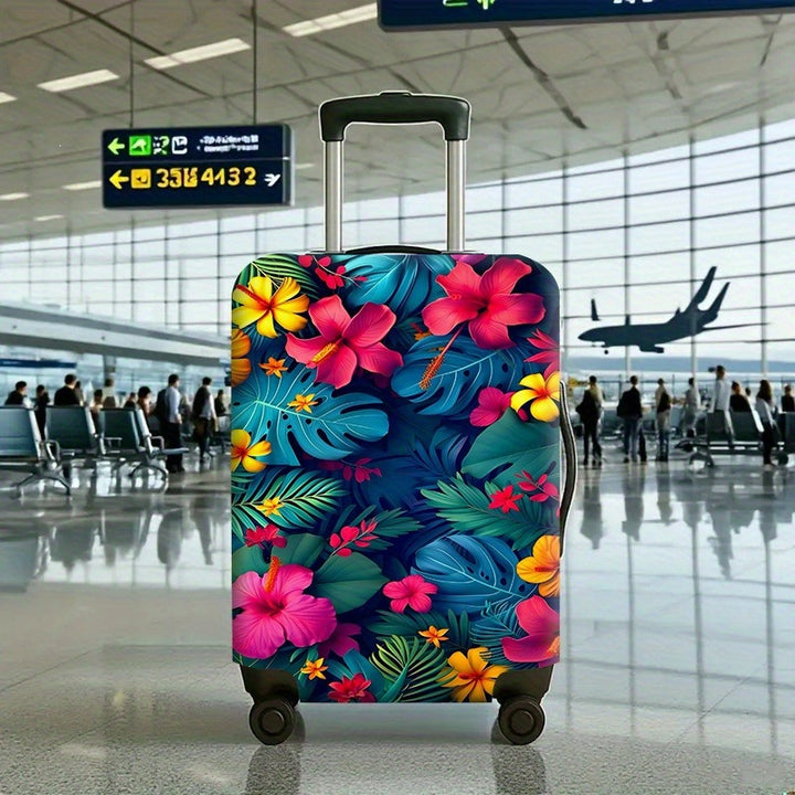 Dame Hard skall reise koffert med tropisk blomster mønster Skanto