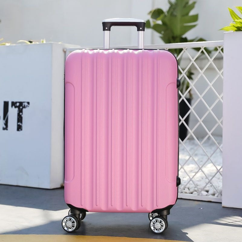 Hardsided suitcase with 360-degree rolling system and integrated safety feature Skanto