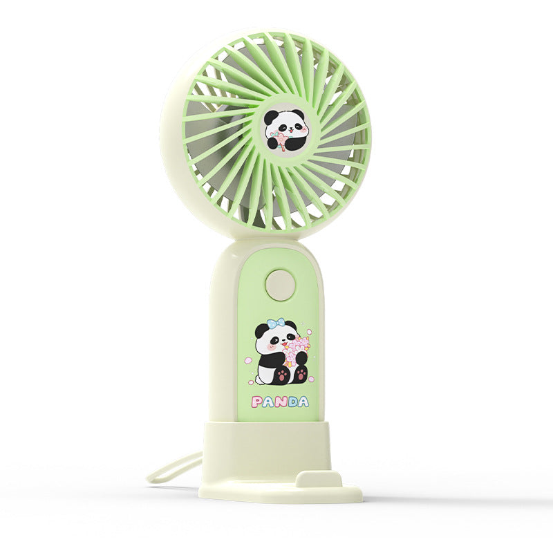 Dame Bærbar Håndvifte i søtt Panda-design Skanto