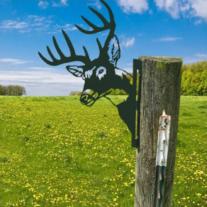 Utendørs Hage Gård Kikkende Geit Metallkunst Innendørs Dekorasjon | Skanto