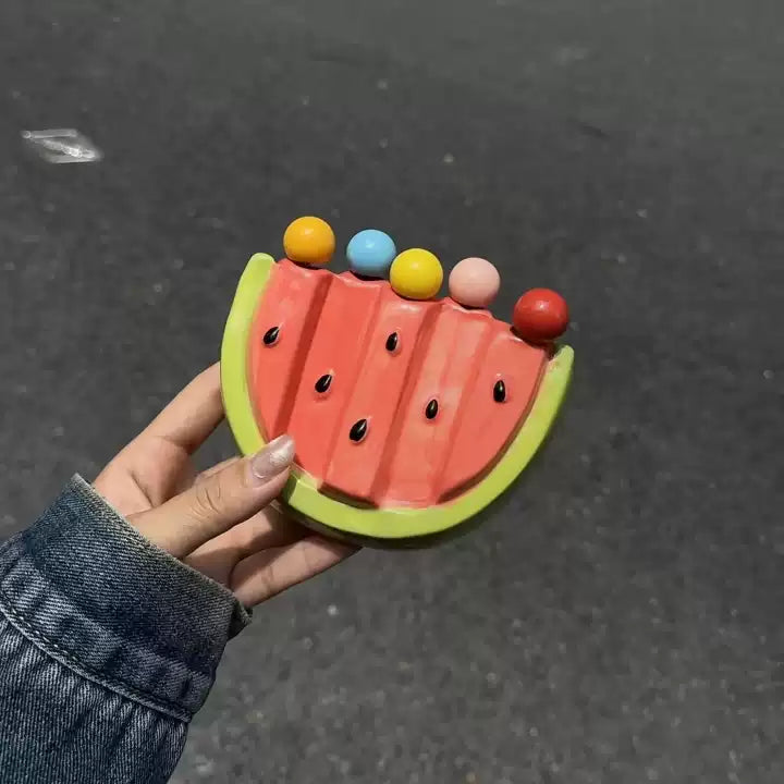 Skanto | Vannmelon Frukt Bite Sticks Gaffel Sett