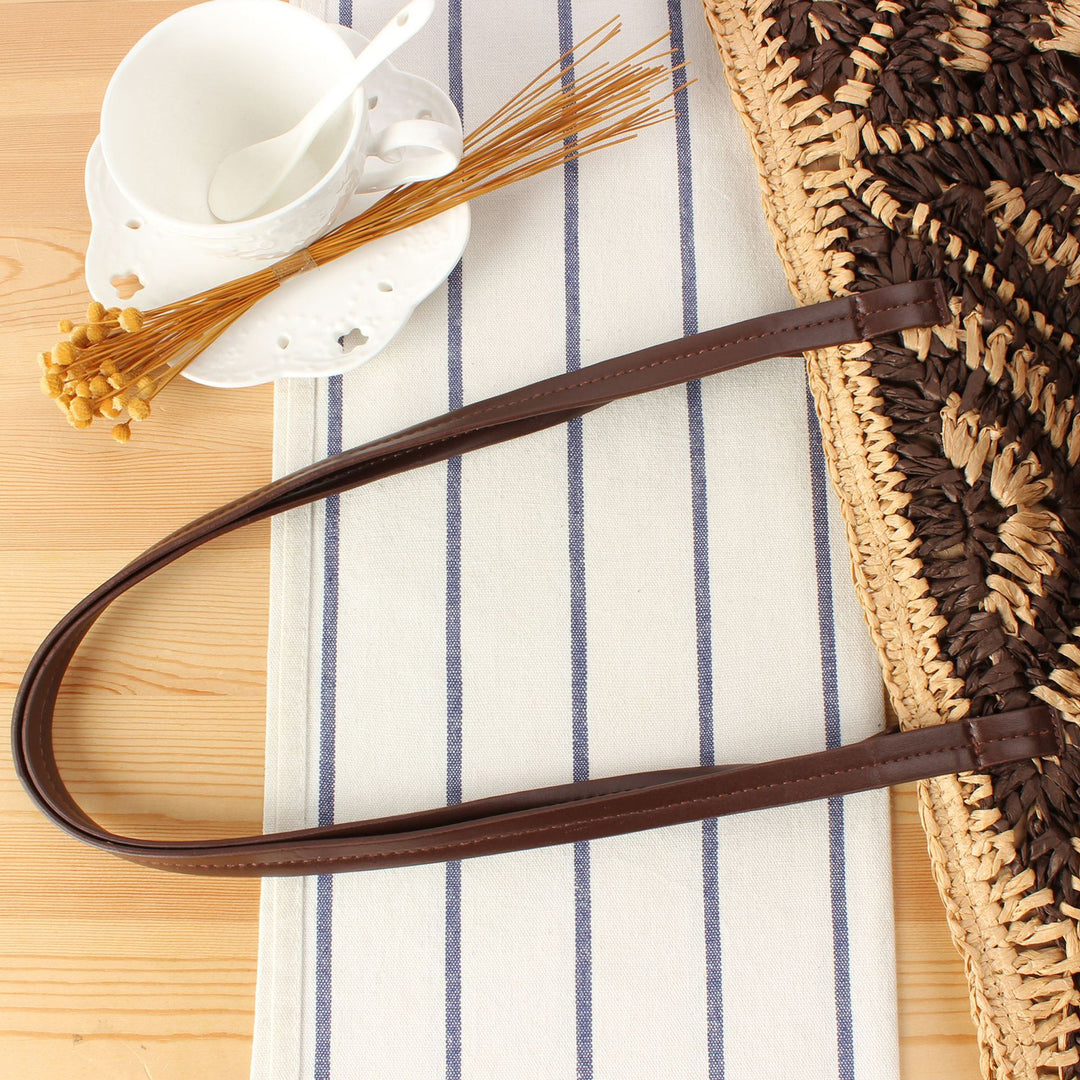 Designer Basket Bag with Elegant Leather Handles Skanto