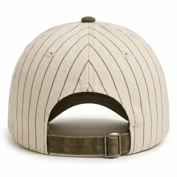 Dame casual og stilfull caps med stripemønster Skanto