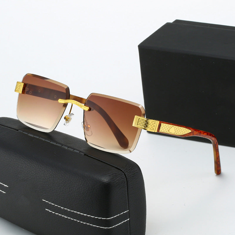 Damer elegant solbrille med luksuriøs, glitrende ramme Skanto