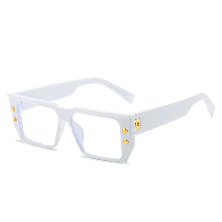 Dame moteriktig klar brille med gyldne detaljer Skanto
