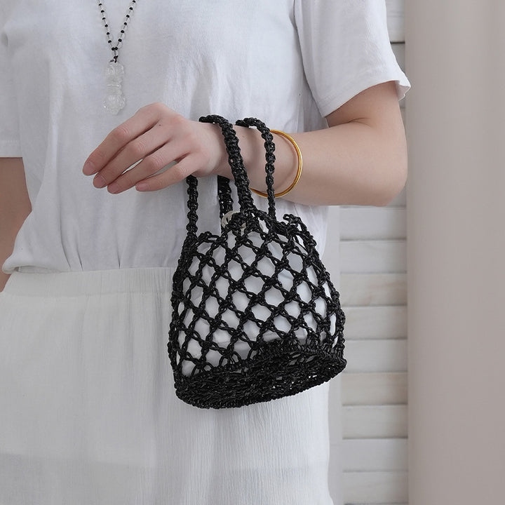 Nettbutikk shopper veske med flettet design Skanto