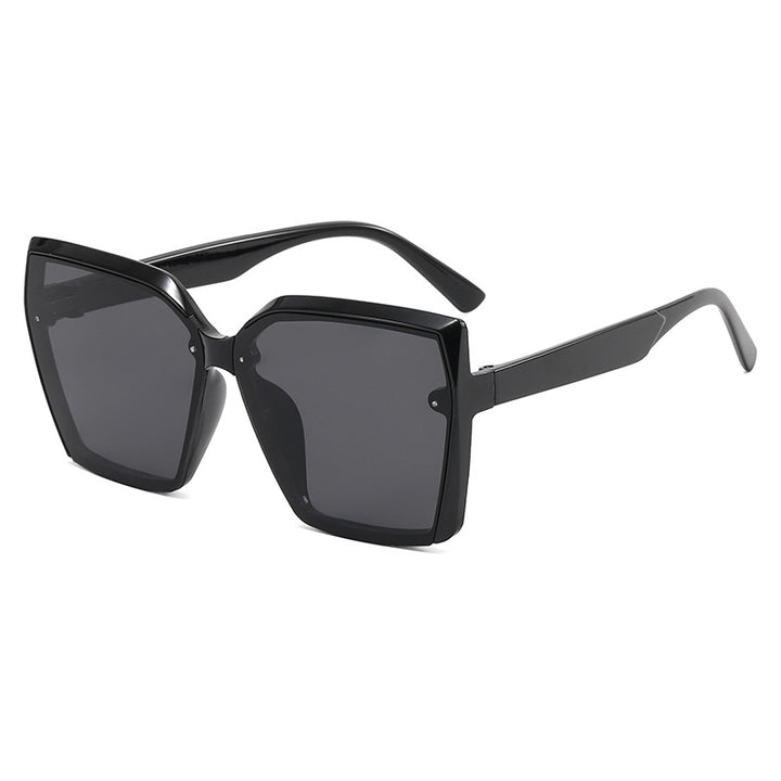 Damer Oversized Solbrille med moderne skilpaddedesign Skanto