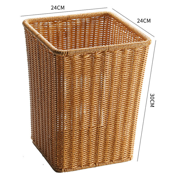 Håndlaget Wicker Søppelbøtte Skanto