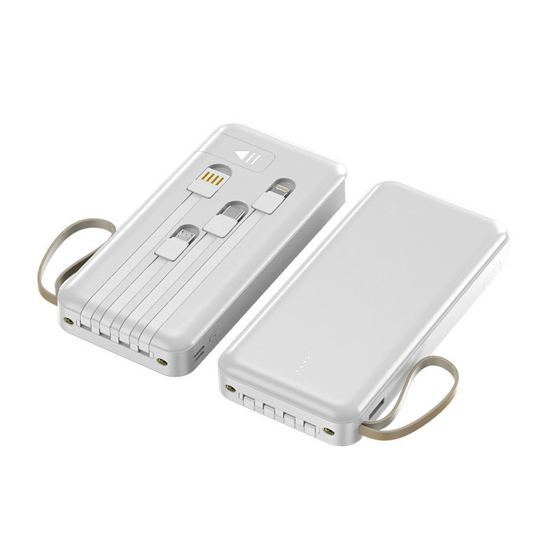 multifunksjonell Powerbank med integrert kabel Skanto