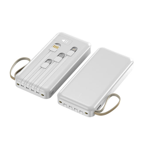 multifunksjonell Powerbank med integrert kabel Skanto