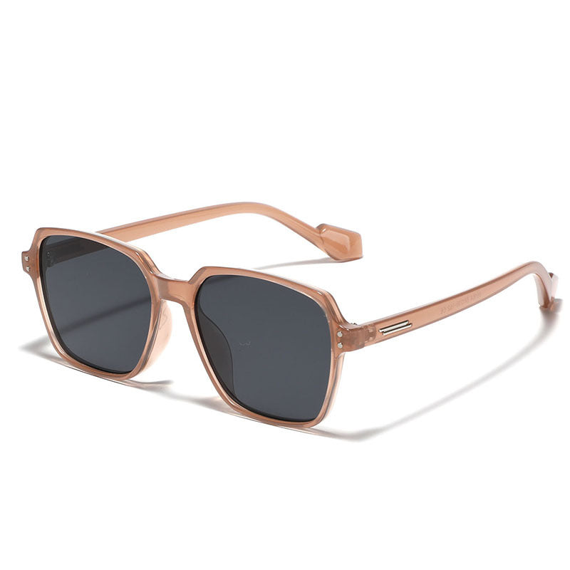 Dame kvadratisk solbrille med moderne plastikkramme og polariserte linser Skanto