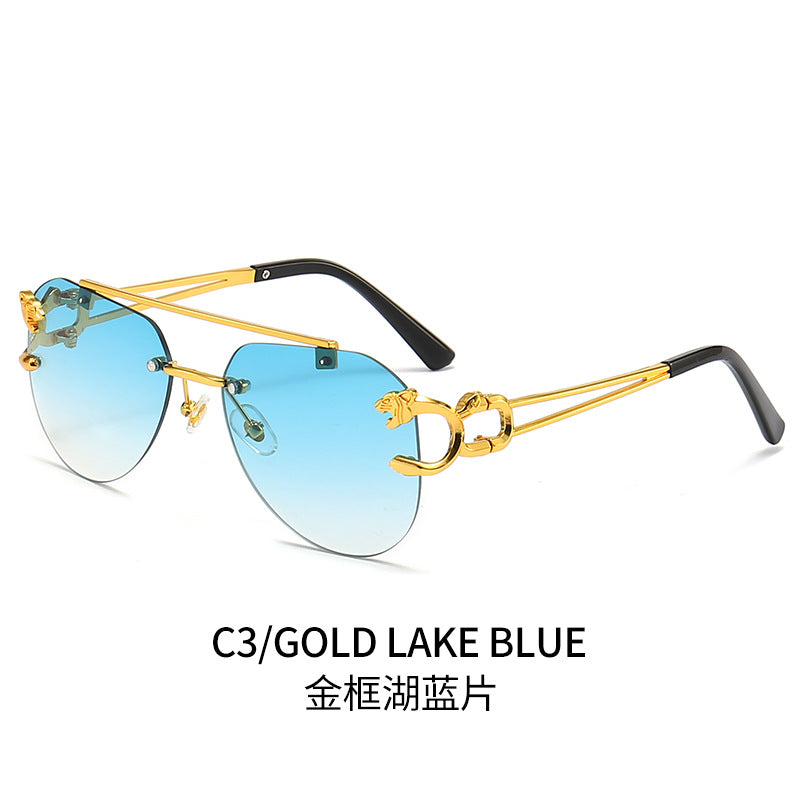 Dame Designer-solbrille med unikt dyreaksent Skanto