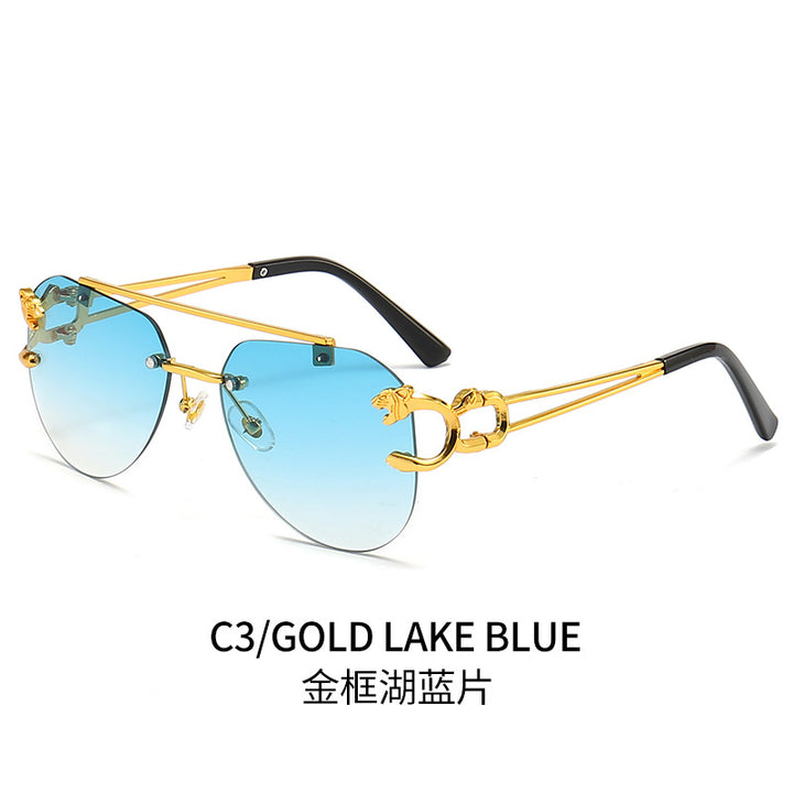 Dame Designer-solbrille med unikt dyreaksent Skanto