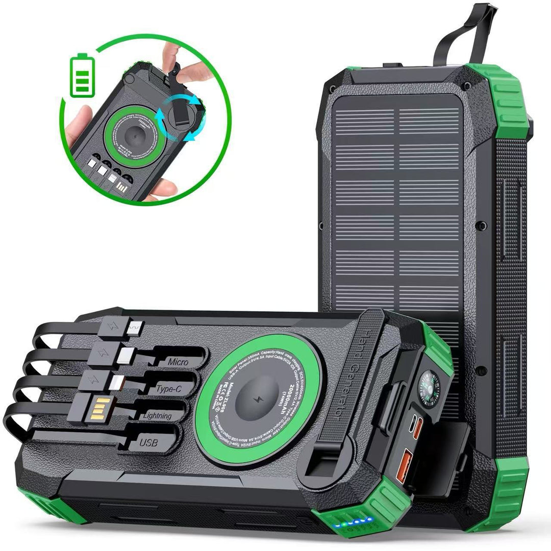 Solar Powerbank med multifunksjonell lader Skanto