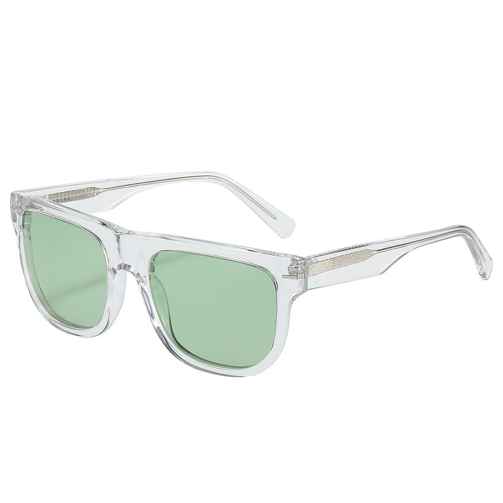 Dame solbrille med gjennomsiktig ramme og UV-beskyttelse Skanto