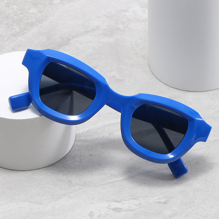 Dame Moderne Geometrisk Solbrille Skanto