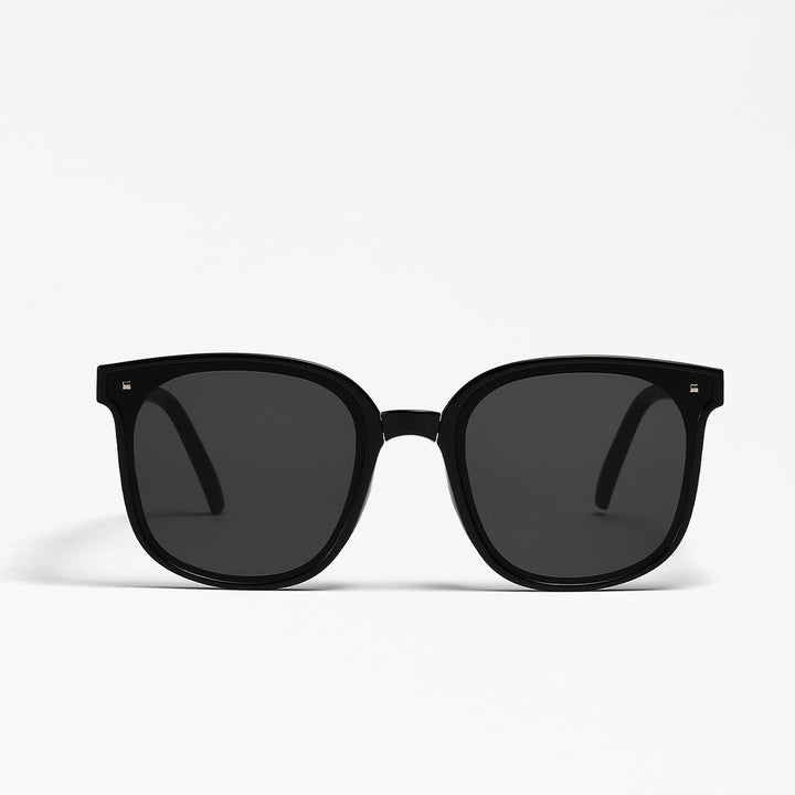 Dame kvadratisk solbrille med innovativ ramme i plast og polarisert glass Skanto