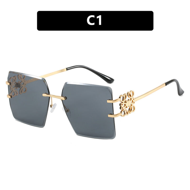 Women's fashionable sunglasses with extraordinary design and gold accents Skanto