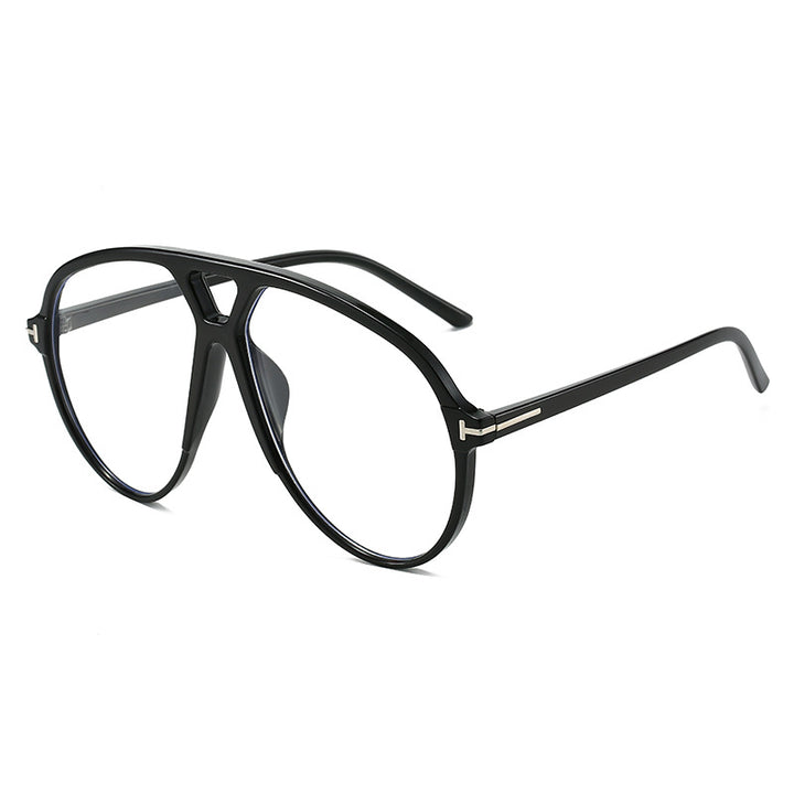 Dame oversized solbriller i moderne avangardistisk design Skanto