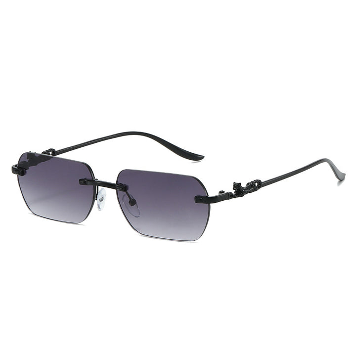 Damer elegant halvmellomrammebrille med dekorative detaljer Skanto
