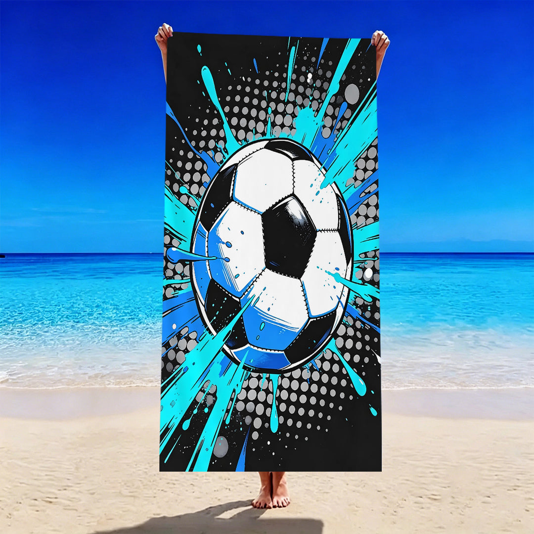 Fotballmotiv strandhåndkle Skanto
