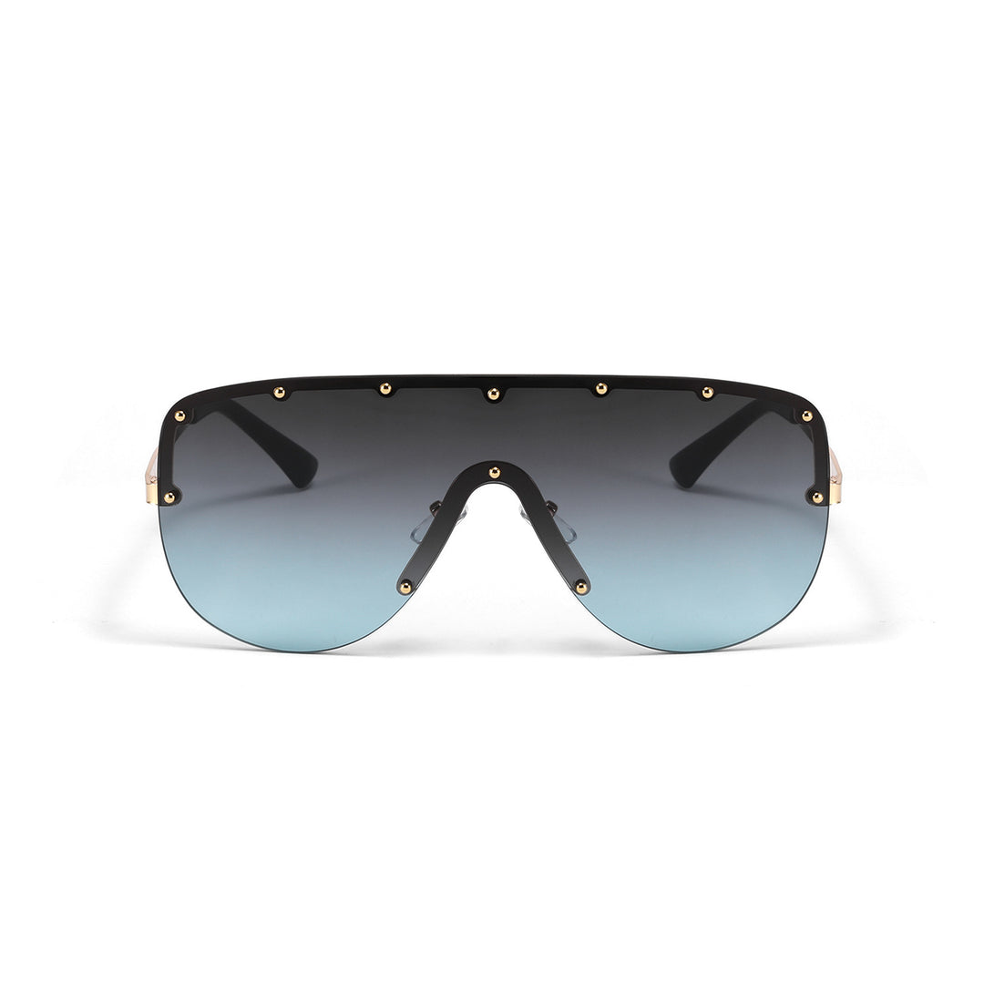 Damer futuristisk oversized solbrille Skanto