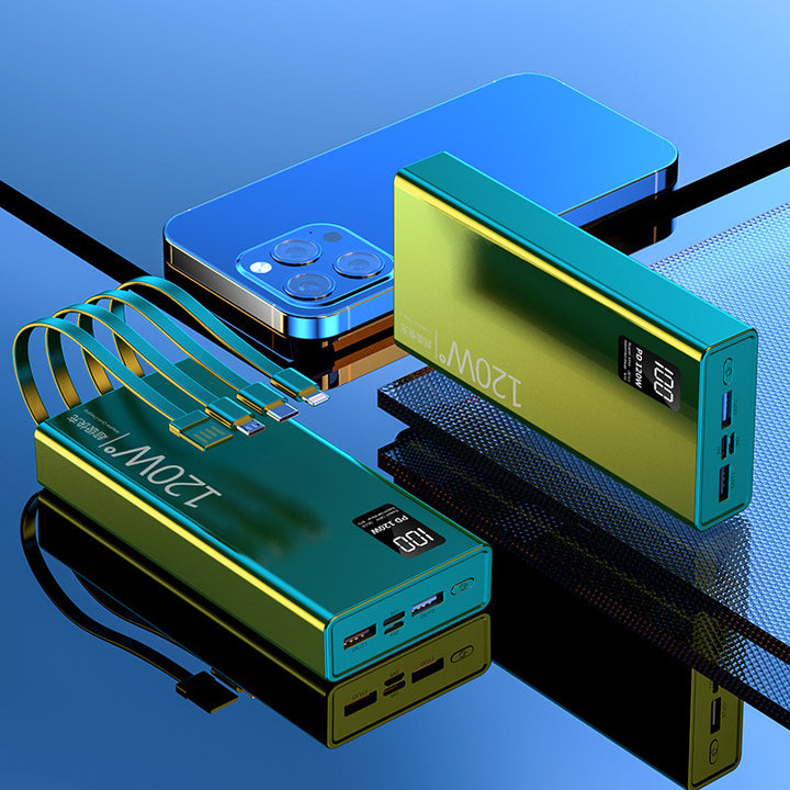 Høyytelses powerbank med digital ladeteller Skanto