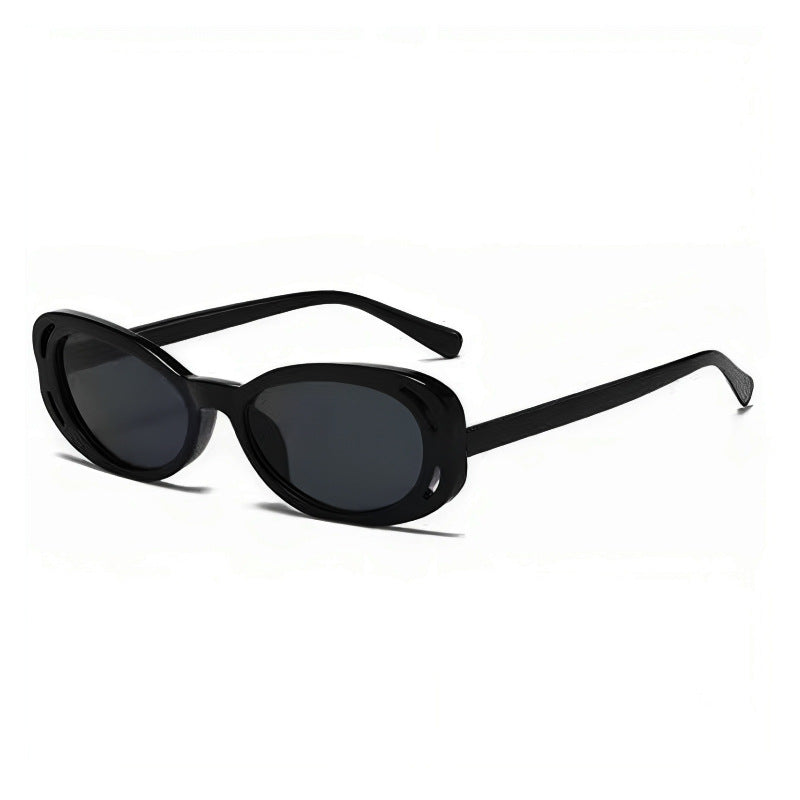 Damer Cat-Eye solbriller med elegant, transparent ramme og UV-beskyttelse Skanto