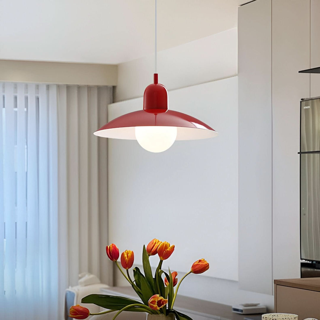 Skanto | Moderne Macaron Bauhaus Pendellampe – Jernskjerm