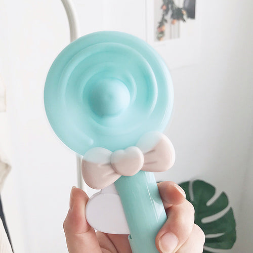 Bærbar håndholdt vifte for kvinner i lollipop-design Skanto