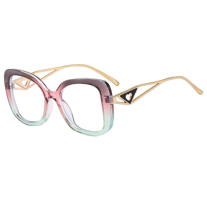 Women's fashion oversized sunglasses with luxurious heart detail Skanto