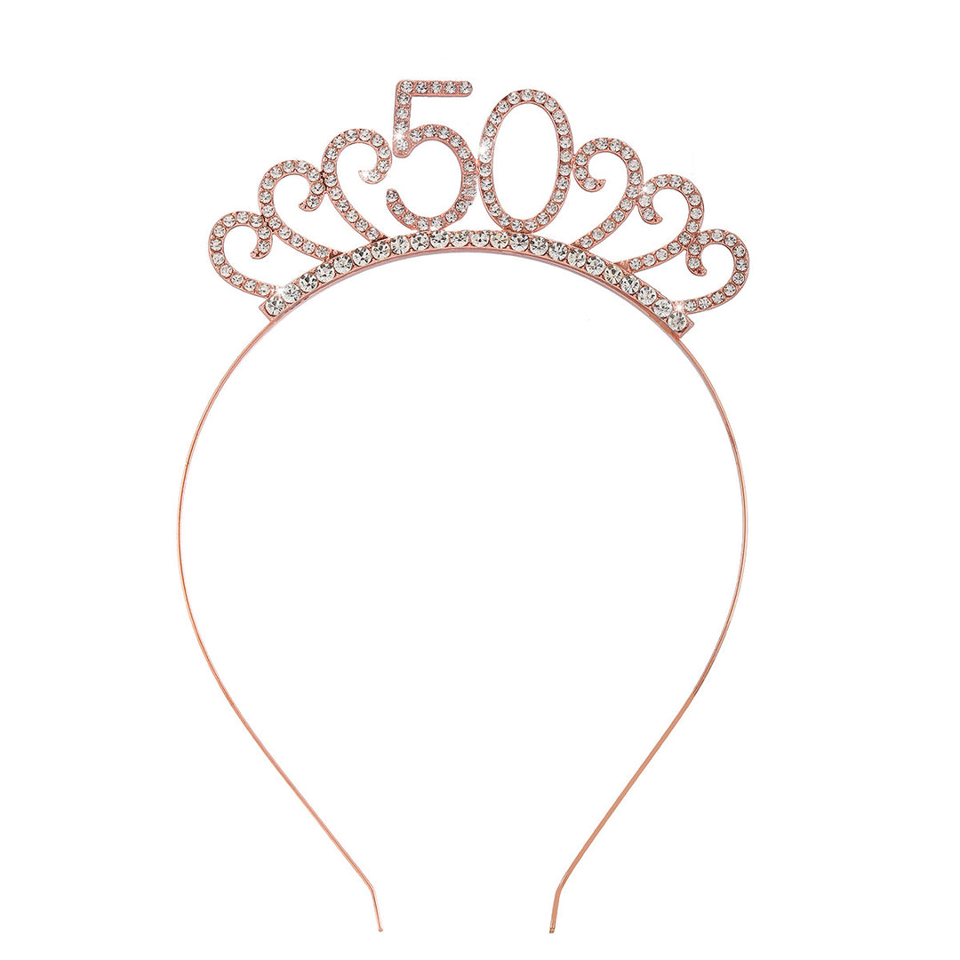 Dame Krystalltiara med personlig designet tallmotiv Skanto