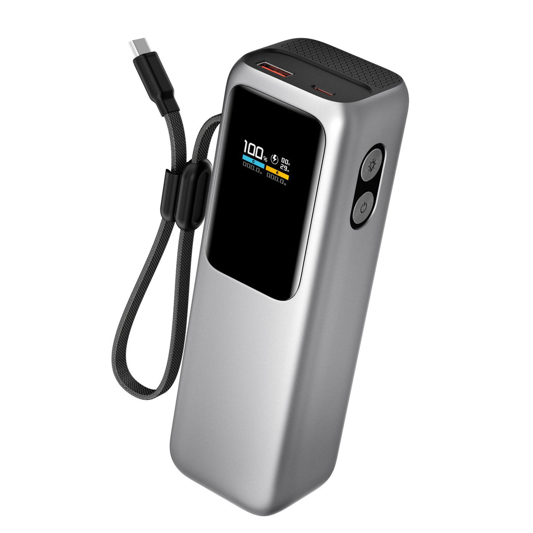 Høyytelses powerbank med digital skjerm og hurtiglading Skanto