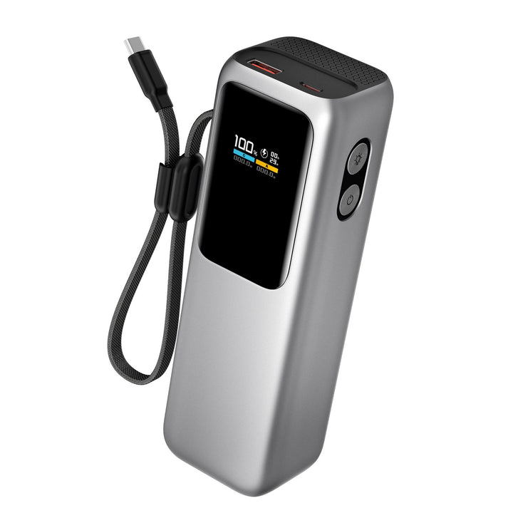 Høyytelses powerbank med digital skjerm og hurtiglading Skanto