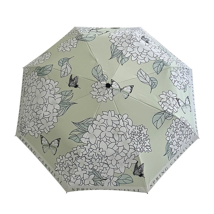 Dame Faltbar paraply med innovativt blomsterdesign Skanto