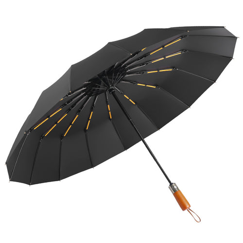 Kvinne Falt Umbrella med Dobbel Vindbeskyttelsessystem Skanto