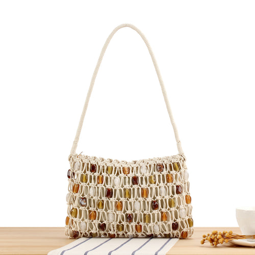 Bucket Bag with Colorful Beads Skanto