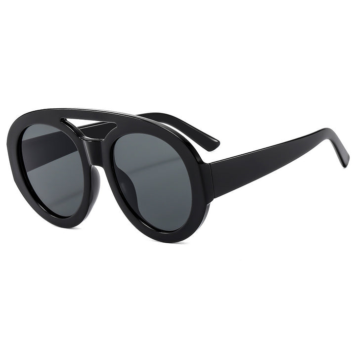 Dame Mote Solbriller i futuristisk oversized-design Skanto