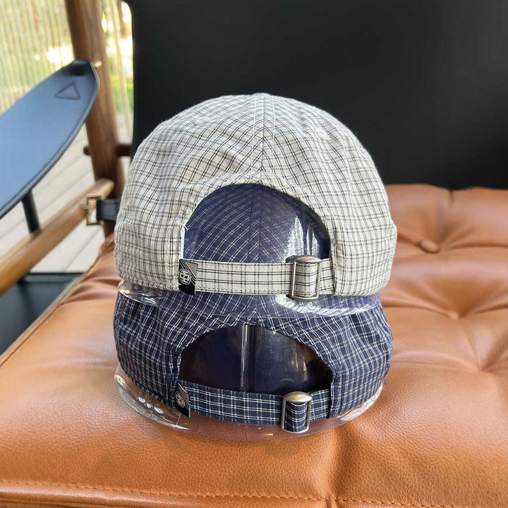 Herre Casual Rutete Baseball Caps Skanto