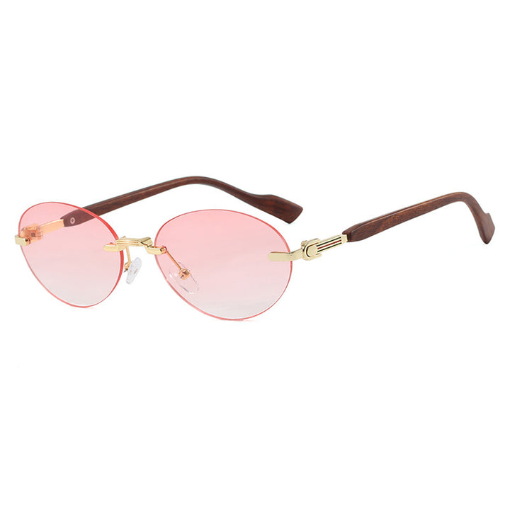 Women's Fashionable Sunglasses in Elegant Retro Style with High-Quality Lenses and Wood Details Skanto