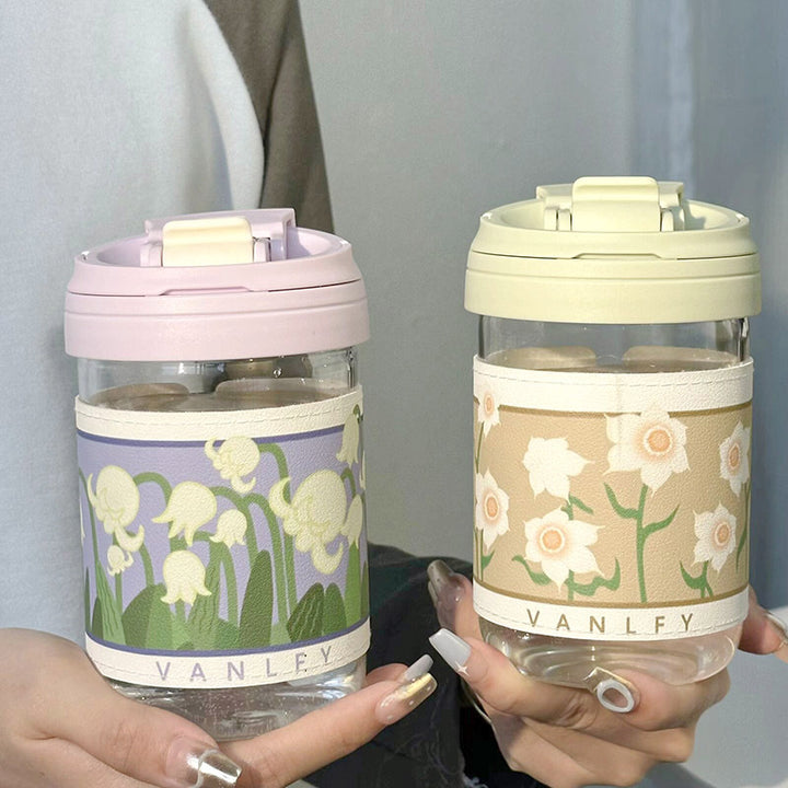 Damen Isoliertrinkbecher mit elegantem Blumenmuster Skanto