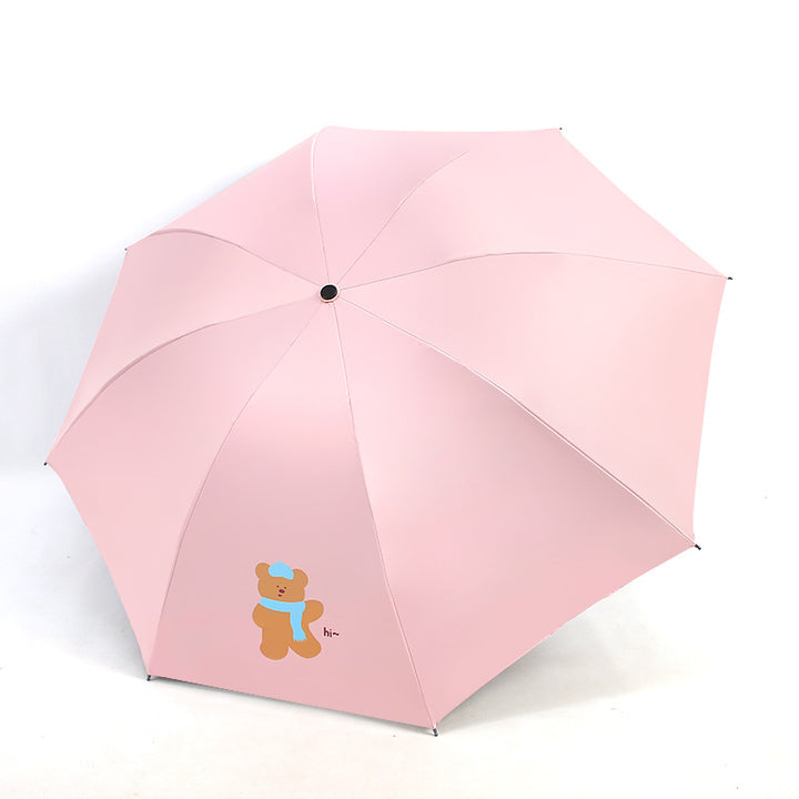 Dame Kid-Vennlig Paraply med Morsom Bjørn Design Skanto