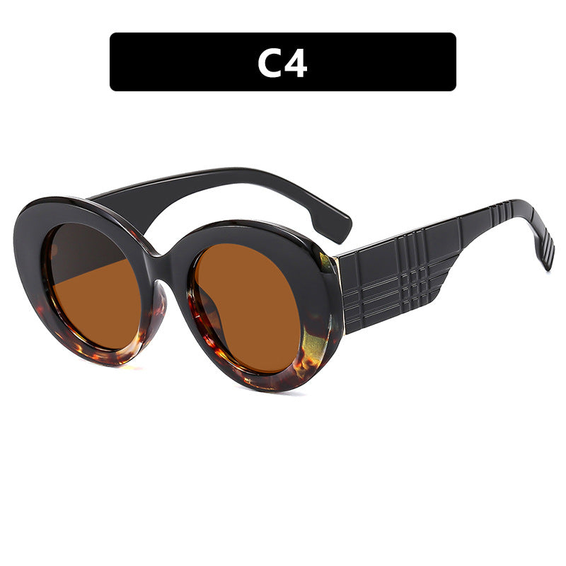 Women's extravagant sunglasses with creative frame design and protective UV filter Skanto