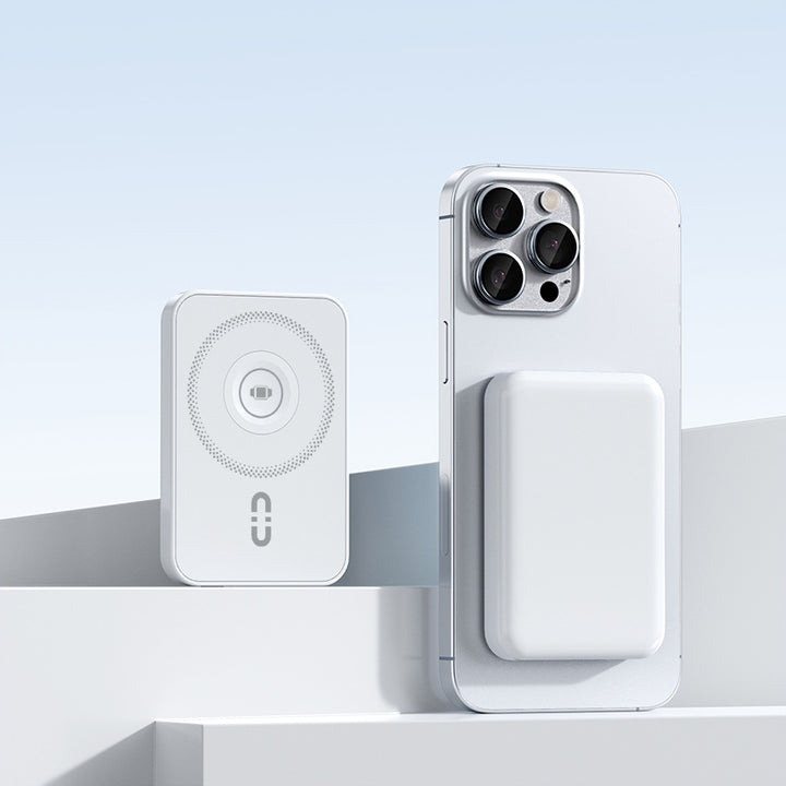 Magnetisk powerbank med integrert hurtigladefunksjon og sammenkoblingsdesign Skanto