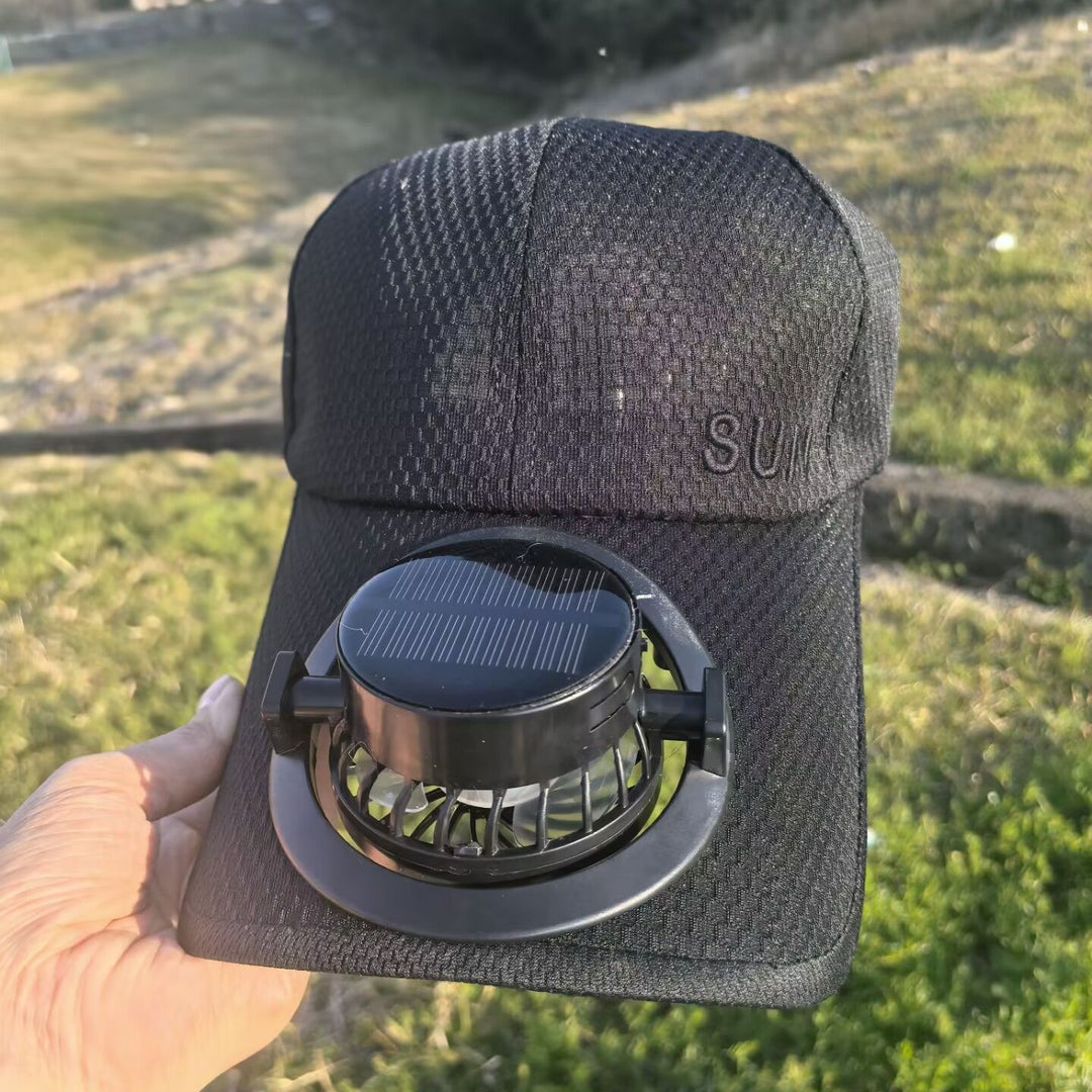 Ventilert baseball caps med avtakbar oppladbar vifte Skanto