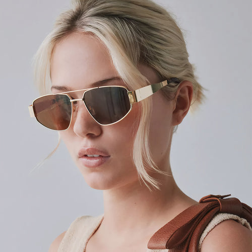 Herre Aviator-Style Metalliske Solbriller Skanto