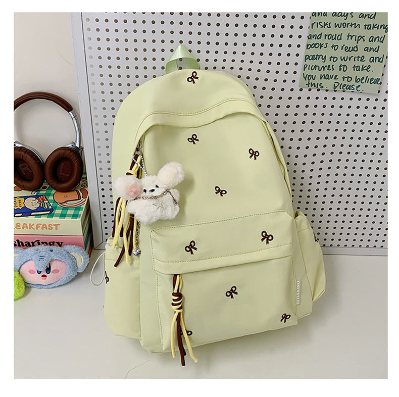 Sjarmerende Brodert Skolesekk