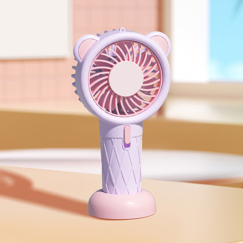 Dame Bærbar Mini-Ventilator med leken Dyredesign Skanto
